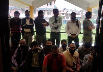 औषधि व्यवस्था विभागमा धर्ना