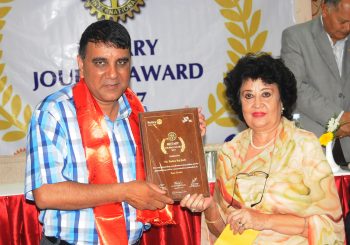 सम्पादक जोशीलाई रोटरी इन्टरनेशनल हेल्थ अवार्ड