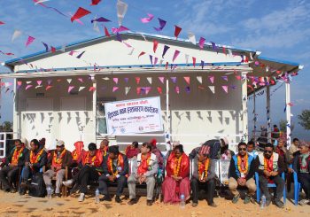 युनिसेफद्वारा दुई स्वास्थ्यचौकी भवन हस्तान्तरण