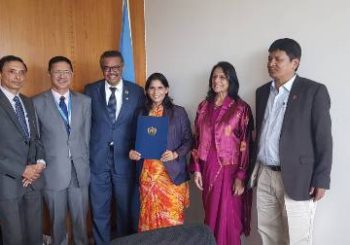 नेपाललाई ट्रकोमा उन्मुलन गरेको प्रमाणपत्र