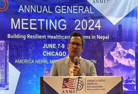 कर्णालीमा ब्लड बैंक स्थापना गर्न अमेरिका नेपाल मेडिकल फाउण्डेसनको सवा करोड सहयोग