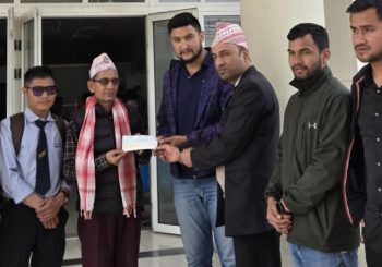 रेविकाको उपचारकोलागि कोटेश्वर क्याम्पसद्वारा ३५ हजार रुपैया सहयोग
