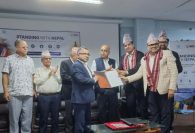 बाढी प्रभावितकालागि युएसभी फर्मास्युटिकल्सको चिकित्सक संघ मार्फत डेढ करोड रुपैया सहयोग